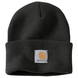 Black Ribbed Carhartt Beanie